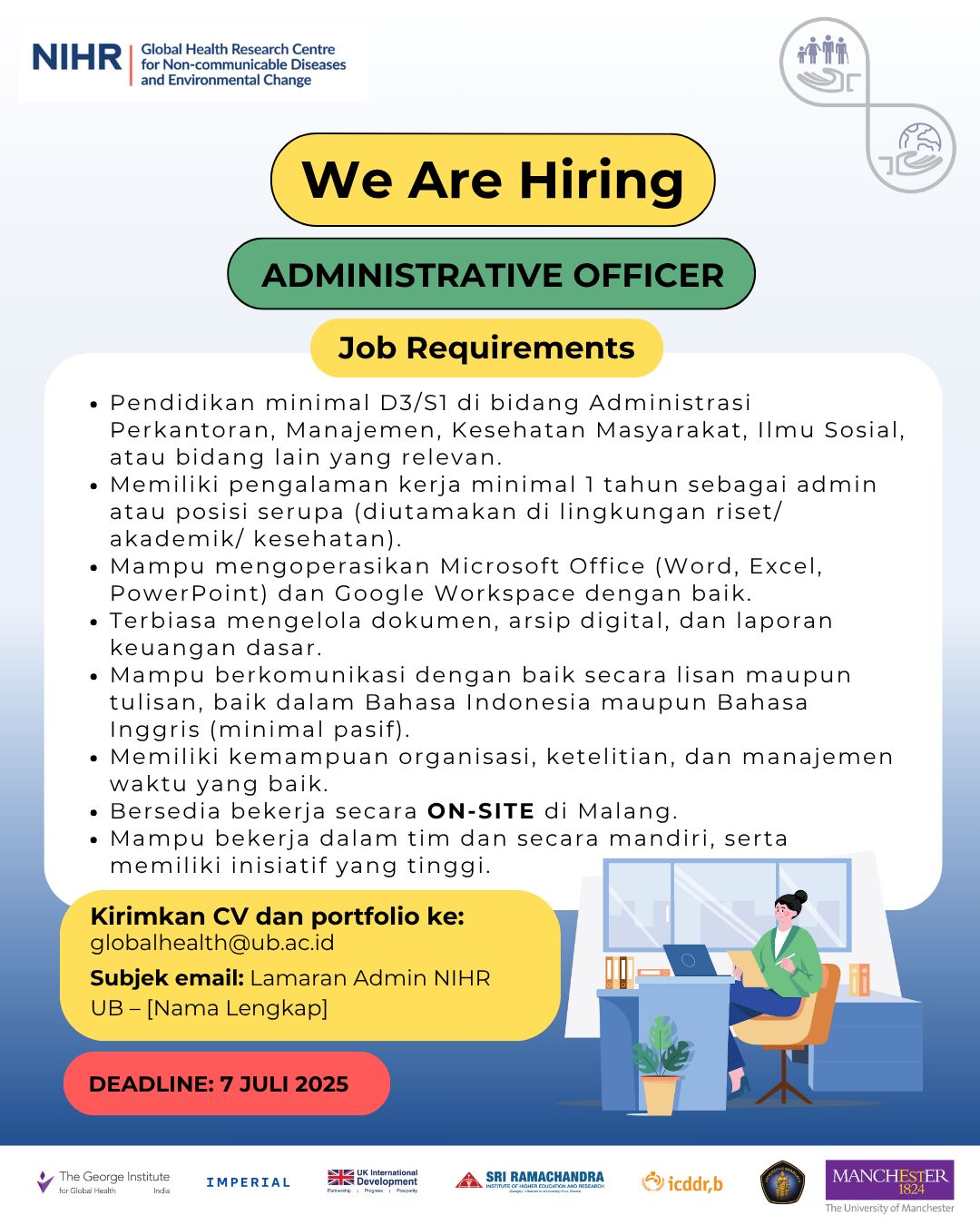 Bergabunglah Bersama Kami: Kesempatan Karier sebagai Administrative Officer di NIHR Indonesia Bergabunglah Bersama Kami: Kesempatan Karier sebagai Administrative Officer di NIHR Indonesia